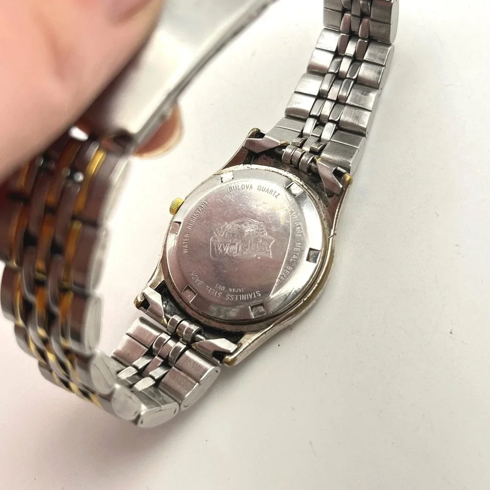 Caravelle by Bulova Two Tone Ladies Watch Date Welch's Engraved Employee Gift